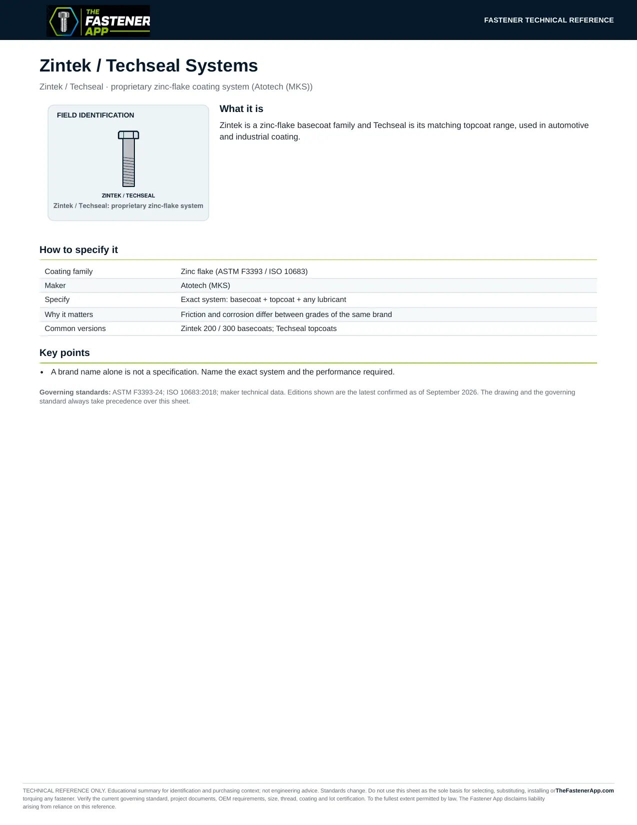 Zintek / Techseal Systems